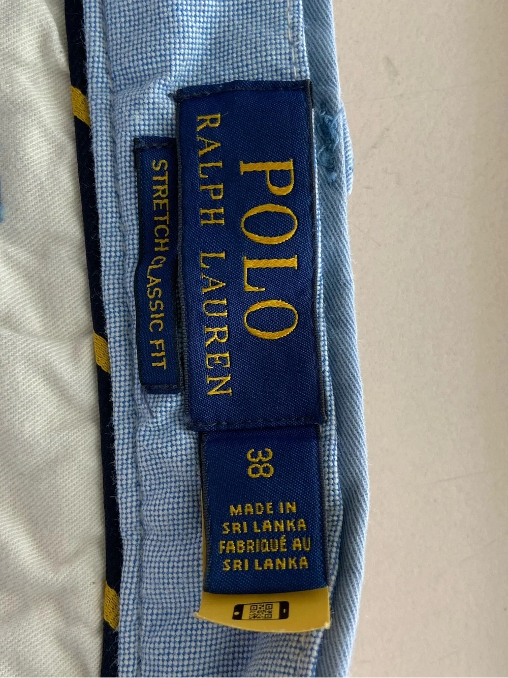 Polo by Ralph Lauren Light Blue Flat-Front Chino Shorts